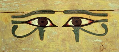 Udjat-ogen op een kist, Middenrijk door Egyptian 12th Dynasty