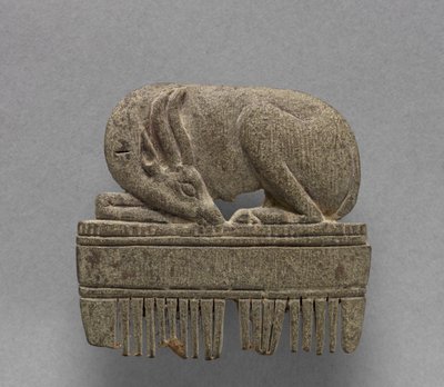 Kam met gazelle, ca. 1391-1353 v.Chr. door Egyptian 18th Dynasty