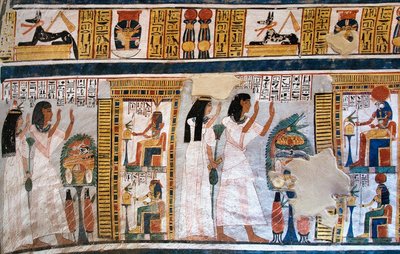Egyptische oudheid: mensen van het graf van Roy door Egyptian 18th Dynasty