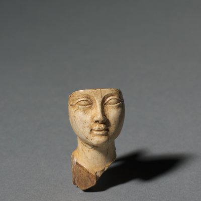 Gezicht van een cosmetische lepel, 1391-1353 v.Chr. door Egyptian 18th Dynasty