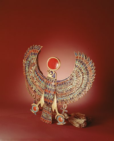 Valk Pectoraal, uit het Graf van Toetanchamon door Egyptian 18th Dynasty