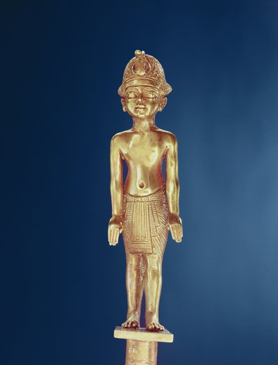 Beeld van de koning, uit het graf van Toetanchamon door Egyptian 18th Dynasty