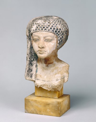 Hoofd van Amarna Prinses, ca. 1353-37 v.Chr. door Egyptian 18th Dynasty