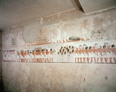 Interieur van het graf van Ramose, Nieuwe Rijk, ca. 1360 v.Chr. door Egyptian 18th Dynasty