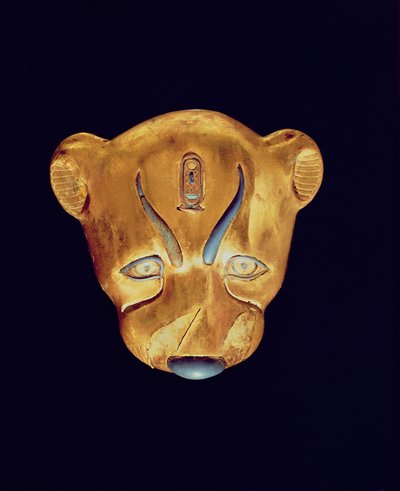 Luipaardkop, uit het Graf van Toetanchamon door Egyptian 18th Dynasty