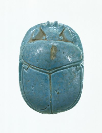 Huwelijksscarabee van Amenhotep III en koningin Tiye, Nieuw Koninkrijk door Egyptian 18th Dynasty