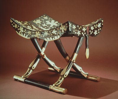 Model vouwkruk, uit het Graf van Toetanchamon door Egyptian 18th Dynasty