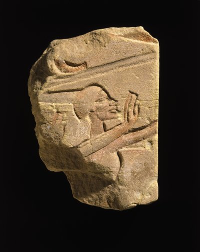 Nubische in een gebaar van aanbidding, uit Karnak, Egypte door Egyptian 18th Dynasty
