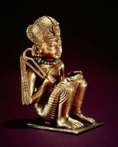 Hanger die Amenophis III voorstelt, uit het graf van Toetanchamon, Nieuwe Koninkrijk door Egyptian 18th Dynasty