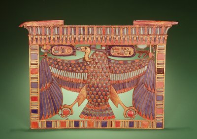 Pectoraal versierd met de gier van Opper-Egypte, uit het graf van Toetanchamon door Egyptian 18th Dynasty
