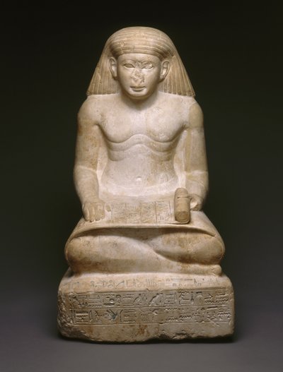 Schrijverstandbeeld van Amunhotep, zoon van Nebiry door Egyptian 18th Dynasty