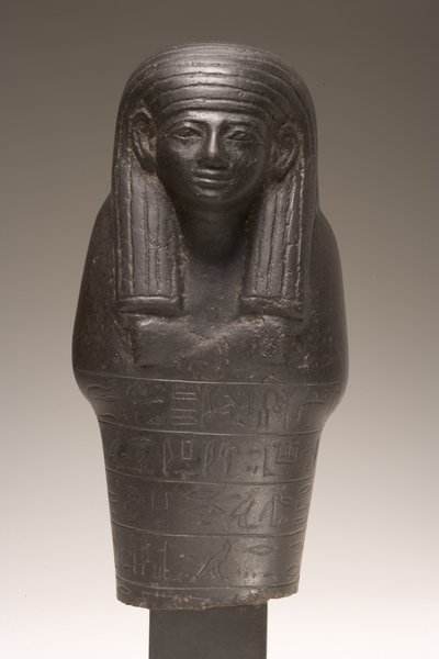 Shabti-figuur voor Amenemhat, Nieuwe Koninkrijk (dioriet) door Egyptian 18th Dynasty
