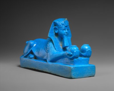 Sfinx van Amenhotep III, mogelijk van een model van een tempel, c.1390-1352 v.Chr. door Egyptian 18th Dynasty