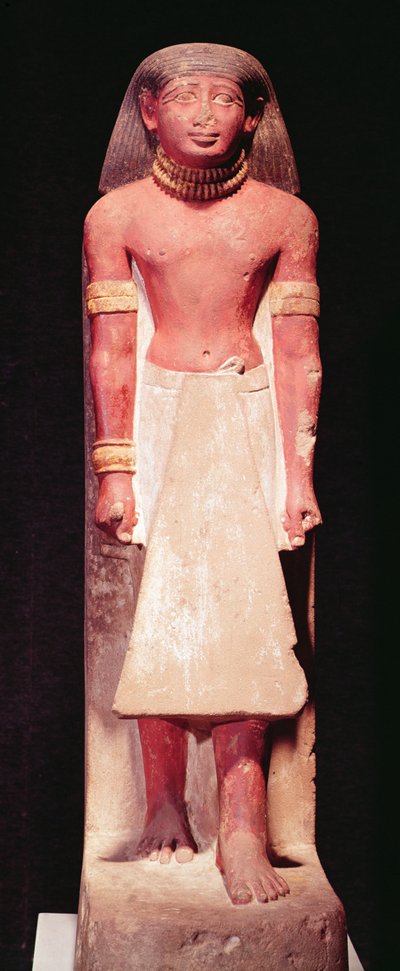 Standbeeld van een man in een lendendoek, Nieuwe Koninkrijk door Egyptian 18th Dynasty