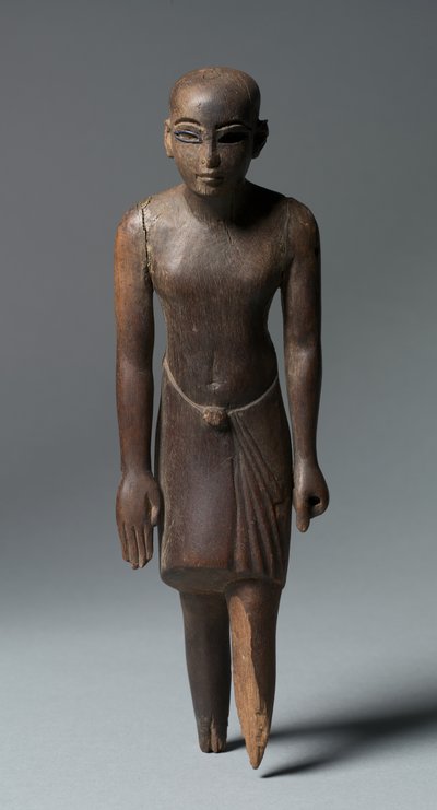 Beeldje van een man, ca. 1391-1353 v.Chr. door Egyptian 18th Dynasty