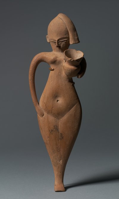Beeldje van een dienstmeisje, ca. 1323-1186 v.Chr. door Egyptian 18th Dynasty