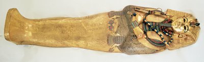 De binnenste kist van de koning, uit het graf van Toetanchamon door Egyptian 18th Dynasty