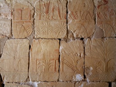 Vegetatie, (detail) door Egyptian 18th Dynasty