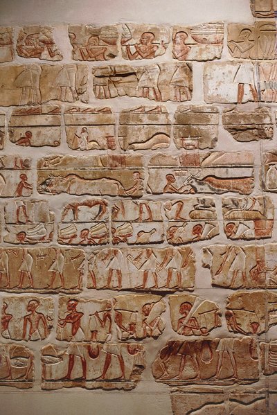Muur van Achnaton, Nieuwe Rijk, 18e Dynastie door Egyptian 18th Dynasty