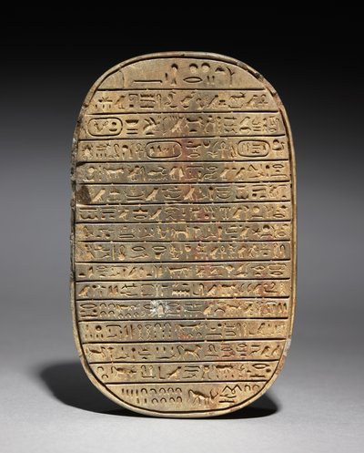 Wilde Stierenjacht Scarabee van Amenhotep III, c.1391-1353 v.Chr. door Egyptian 18th Dynasty