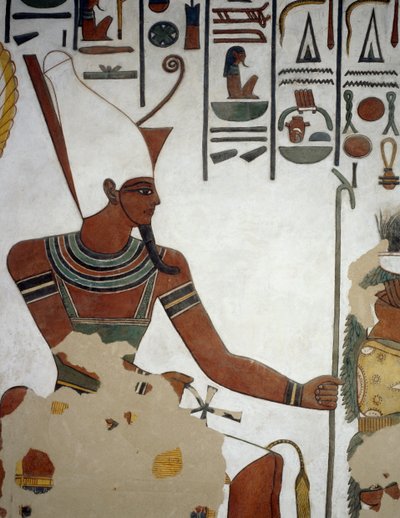 Atun, detail van de fresco