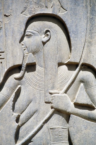 Reliëf van basis van standbeeld van Ramses II, hof van Ramses II, Tempel van Amon, Luxor, Oud Thebe (UNESCO Werelderfgoedlijst) door Egyptian 19th Dynasty