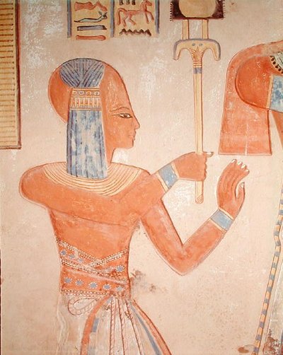 Portret van de Dode Prins, uit het Graf van Amen-Her-Khepshef, Ramessidische Periode door Egyptian 20th Dynasty