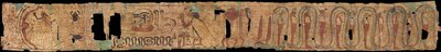 Oud-Egyptische begrafenistekst - Oud Egypte - 1069-945 v.Chr. - Papyrus - 10x100 - Szepmuveszeti Muzeum, Boedapest door Egyptian 21st Dynasty