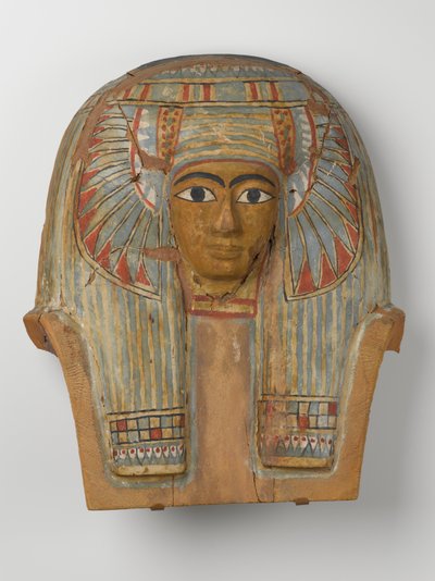 Gezicht van een houten kistdeksel door Egyptian 22nd Dynasty