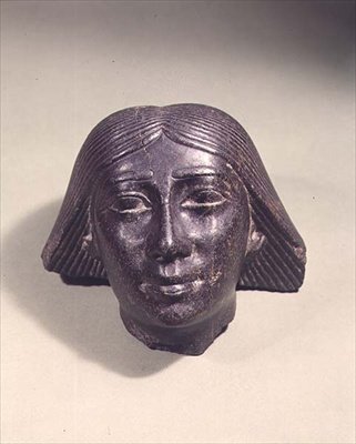 Hoofd van een man, waarschijnlijk een hoge ambtenaar door Egyptian 25th Dynasty