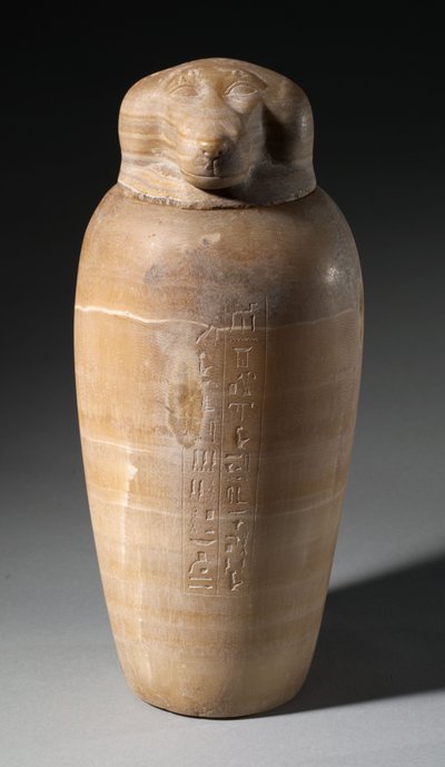 Canopische Pot met Baviaanshoofd door Egyptian 26th Dynasty
