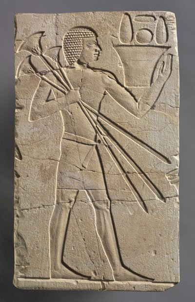 Mannelijke Offerdrager, ca. 667-647 v.Chr. door Egyptian 26th Dynasty
