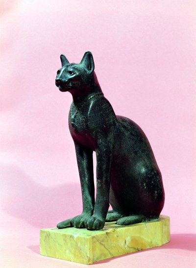 Beeld van een kat, Late Periode door Egyptian 26th Dynasty