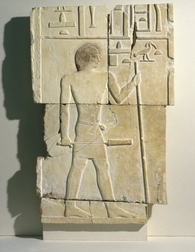 Reliëf uit de mastaba van Akhethotep in Saqqara door Egyptian 3rd Dynasty