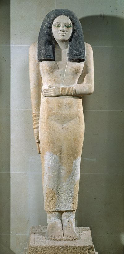 Beeld van Nesa, Oude Koninkrijk door Egyptian 3rd Dynasty
