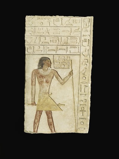 Reliëf met afbeelding van Ankh-neb-ef, 2345-2181 v.Chr. door Egyptian 6th Dynasty