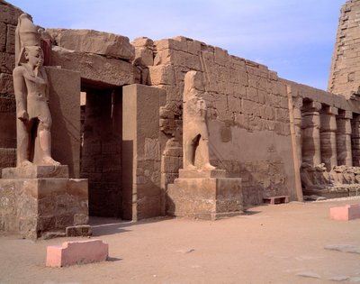 Egyptische oudheid: uitzicht op de tempel van Karnak. Egypte door Egyptian Egyptian