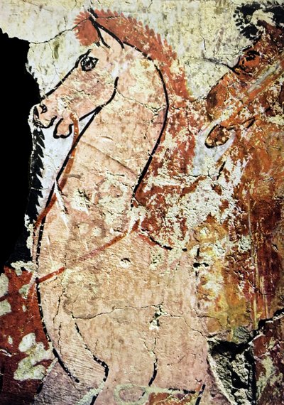 Egyptische grafmuurschildering door Egyptian Egyptian