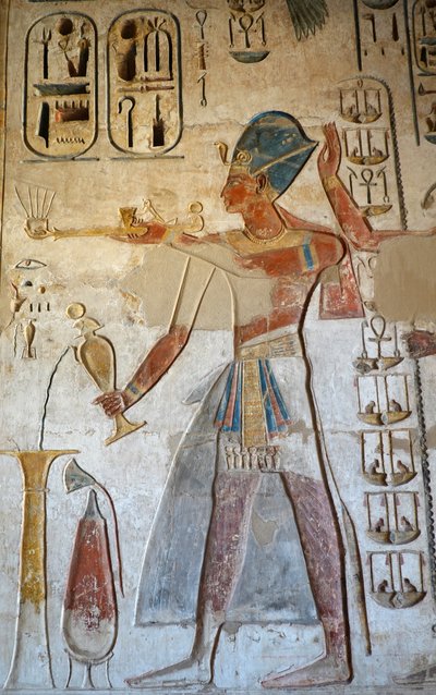 Farao, Horus-tempel, Edfu door Egyptian Egyptian