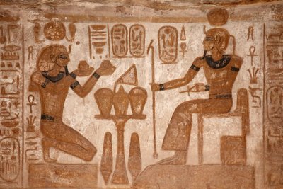 De grote tempel van Abu Simbel door Egyptian Egyptian