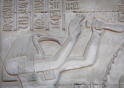 Thot, Kom Ombo Tempel door Egyptian Egyptian