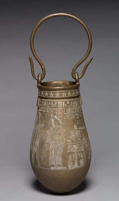 Versierde Situla, 305-30 v.Chr. door Egyptian Ptolemaic Period