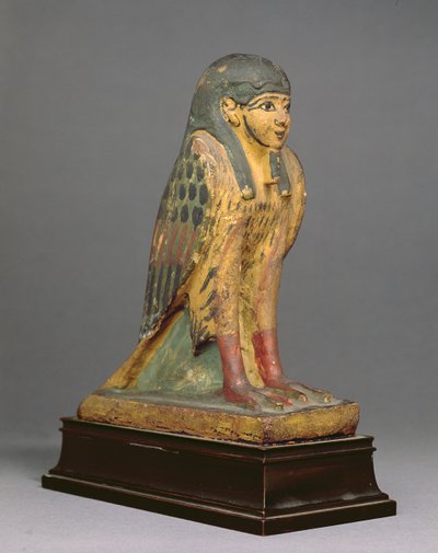 Menselijk hoofd Ba vogel door Egyptian Ptolemaic Period