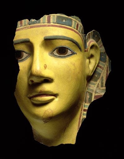 Mummiemasker (polychrome kartonnage) door Egyptian Ptolemaic Period