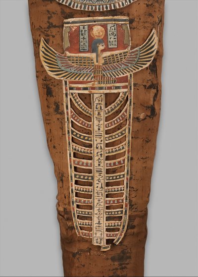Mummie van Nesmin (detail), 200-30 v.Chr. door Egyptian Ptolemaic Period