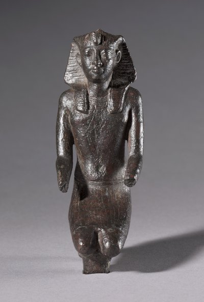 Statuette van Knielende Koning, Grieks-Romeinse Periode, 304-30 v.Chr. door Egyptian Ptolemaic Period
