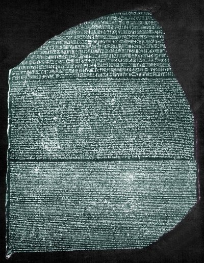 De Steen van Rosetta door Egyptian Ptolemaic Period