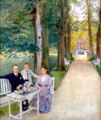 Joh Salve Kallevig, Gudrun Kallevig, Morten Kallevig door Hjalmer Eilif Emanuel Peterssen