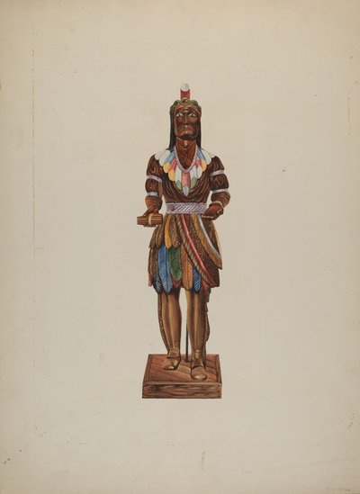 Sigarenwinkel Indiaan door Einar Heiberg