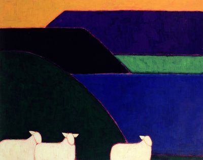 Fjord Snaefellness, 1999 door Eithne Contemporary Artist Donne